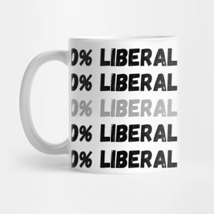 Zero Percent Liberal, 0% Liberal, Republican Party Mug